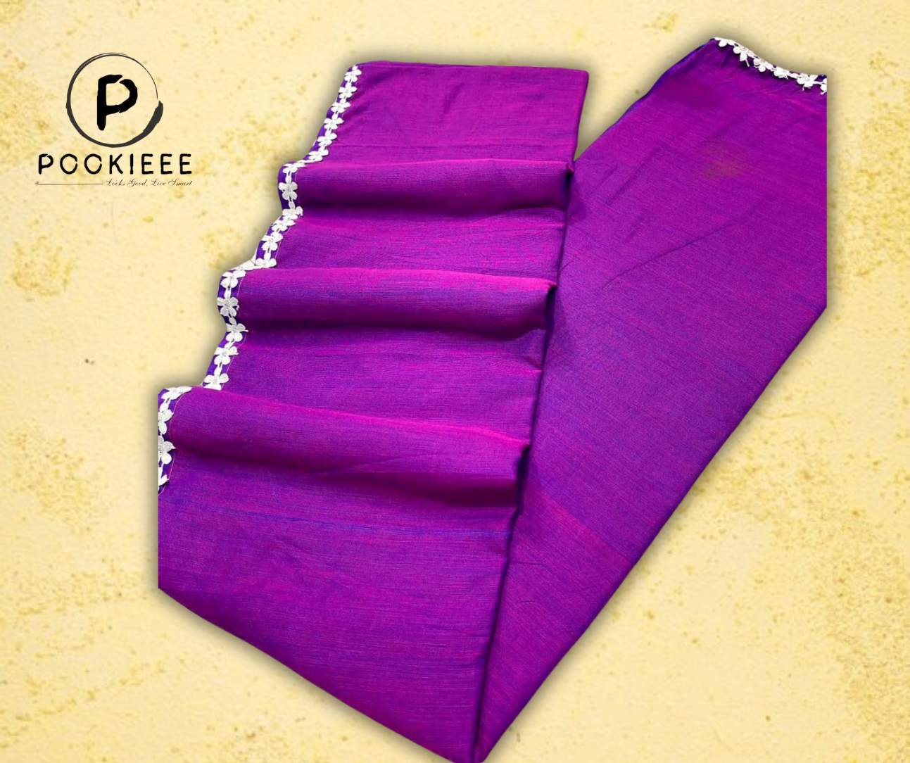 Nayan Tara Lace Border CK Khadi Saree with Blouse Piece